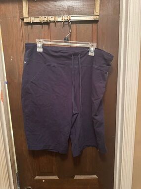 Women’s 2X Danskin Now Navy Blue Drawstring Athletic Shorts